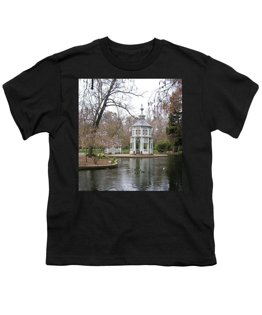 Landscape Youth T-Shirt featuring the photograph Spring in the Aranjuez Gardens Spain by Valerie Ornstein