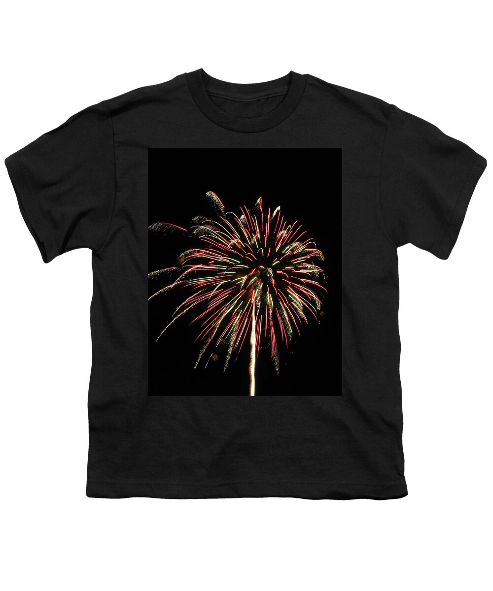 Fireworks Youth T-Shirt featuring the photograph Squiggles 30 by Pamela Critchlow