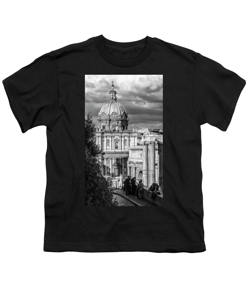 Church Youth T-Shirt featuring the photograph St Luke and Martina Church by Ginger Stein