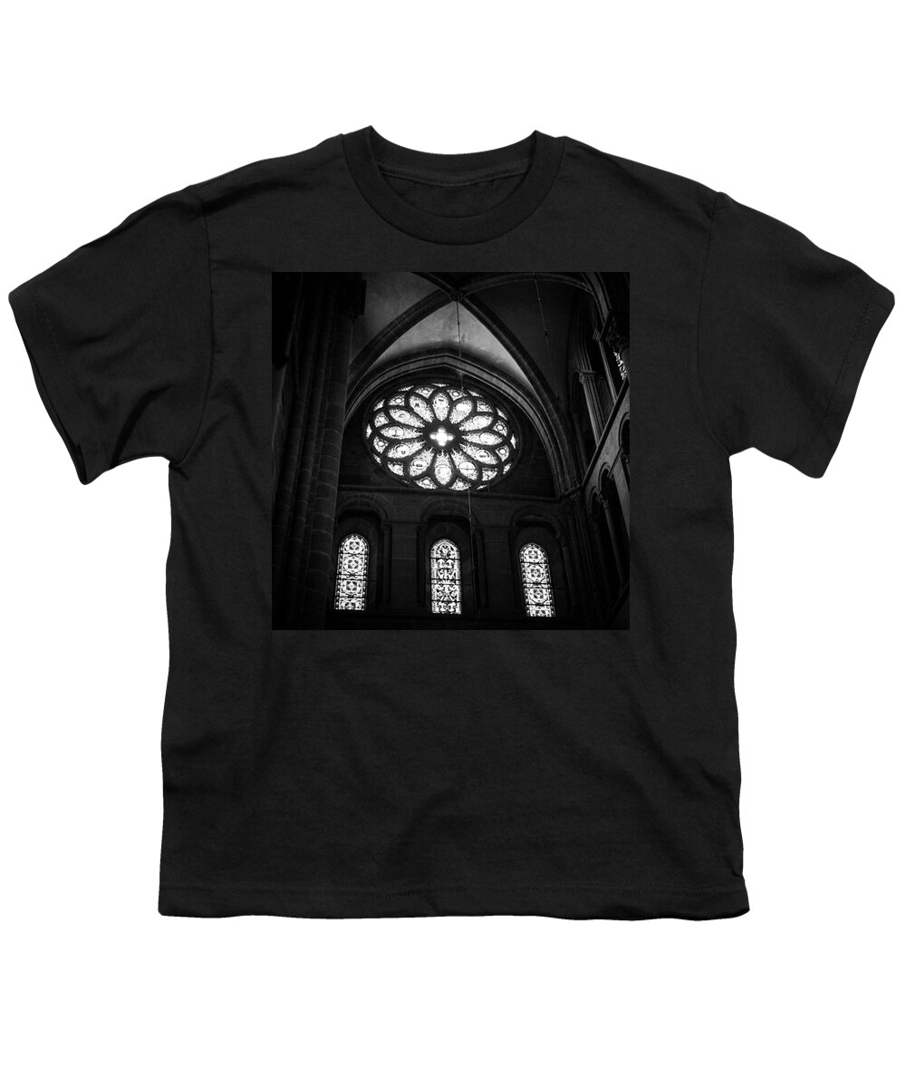 Leicagram Youth T-Shirt featuring the photograph Stained Glass, St.peter's Cathedral by Aleck Cartwright