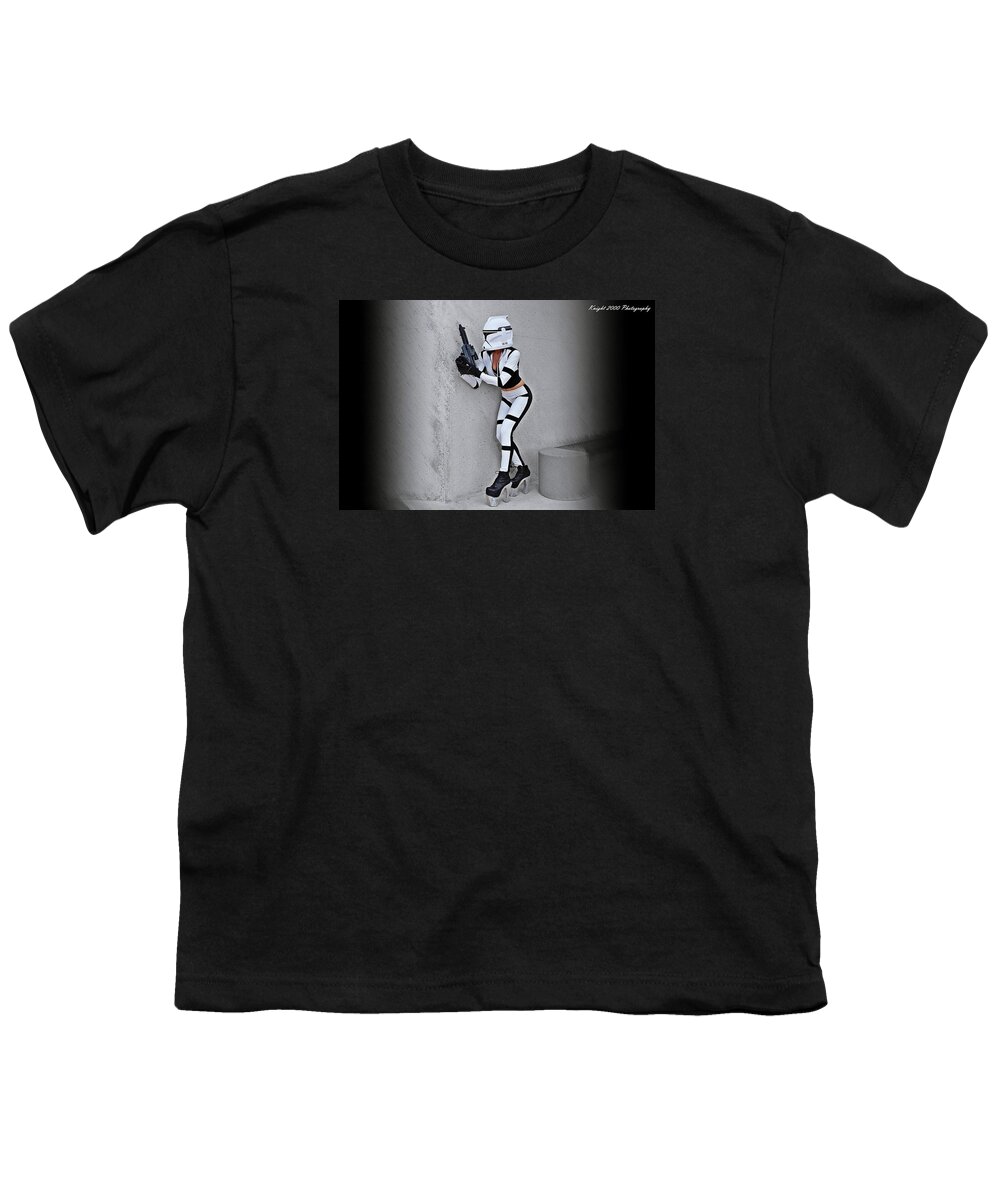 Star Wars Youth T-Shirt featuring the photograph Star Wars by Knight 2000 Photography - Armor by Laura M Corbin