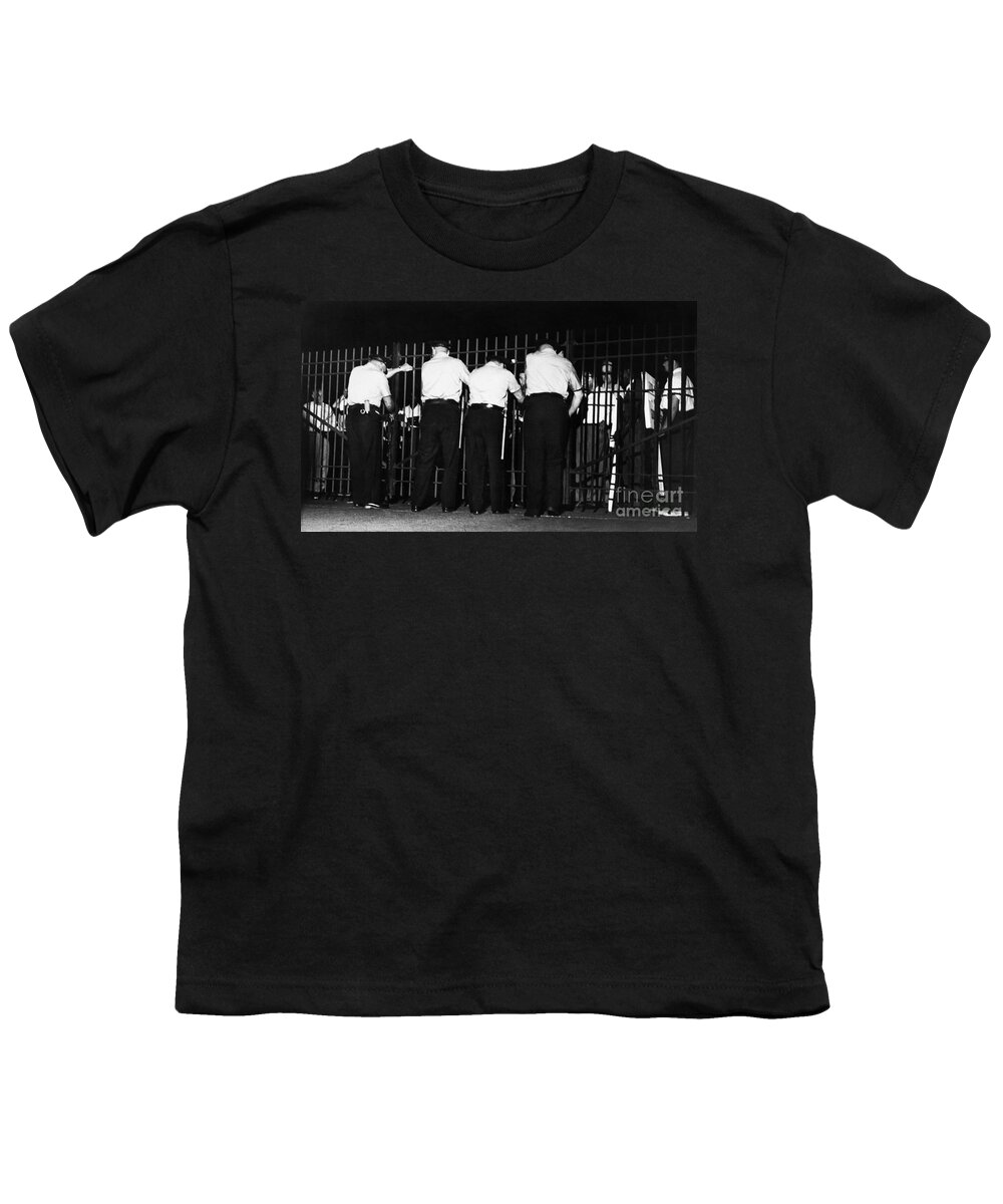 1959 Youth T-Shirt featuring the photograph Steel Strike 1959 by Granger
