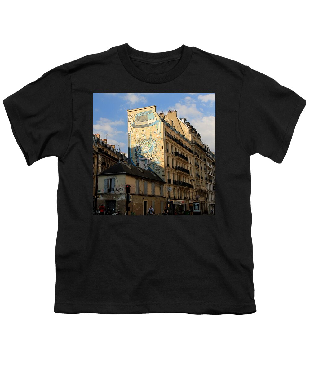 Paris Youth T-Shirt featuring the photograph Streets of Paris 6 by Andrew Fare