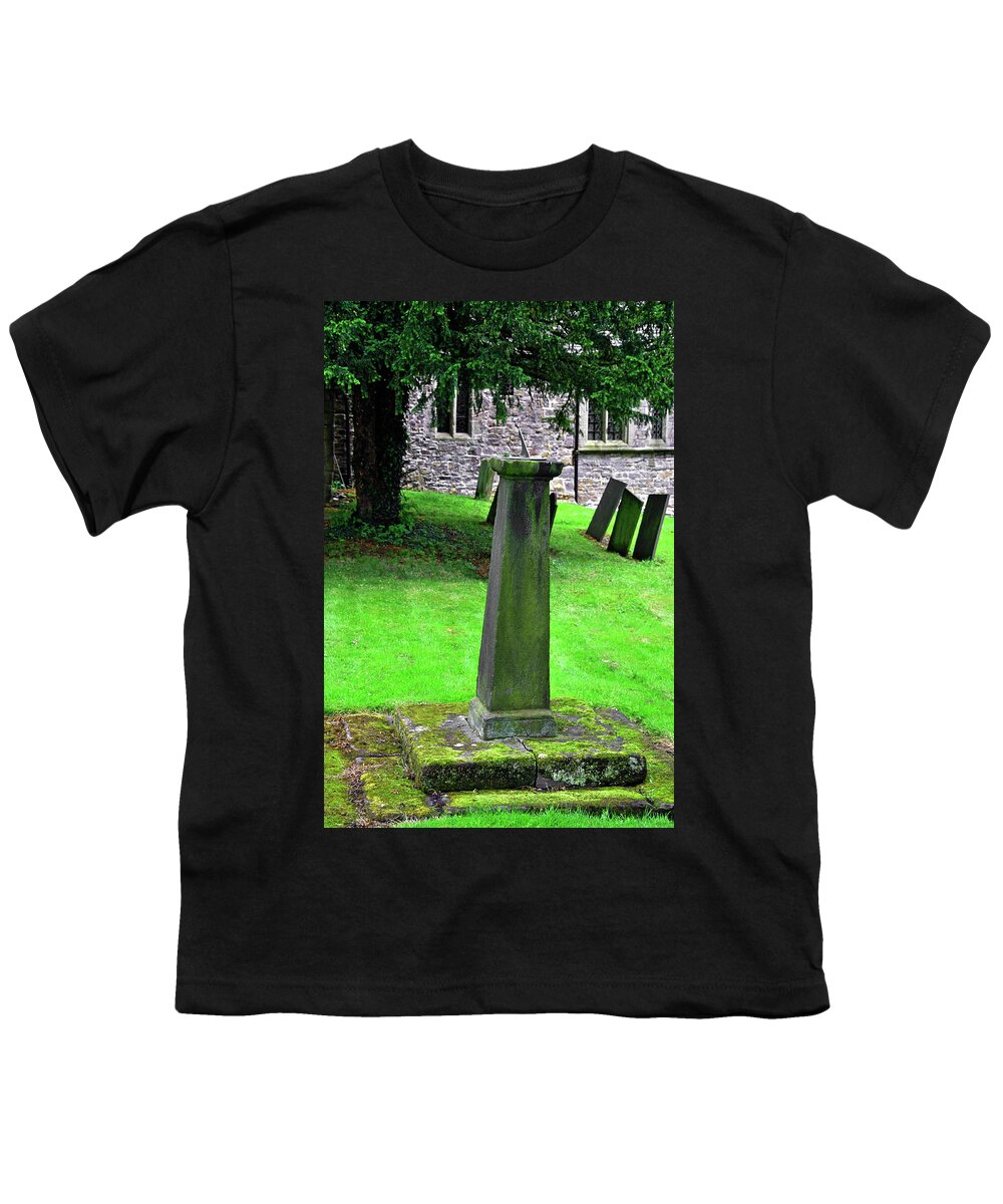 Europe Youth T-Shirt featuring the photograph Sundial in St Leonard's Churchyard, Thorpe by Rod Johnson