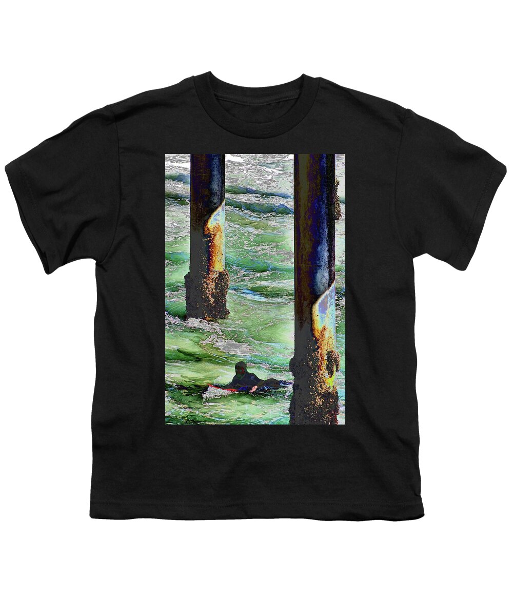 Surfer Youth T-Shirt featuring the photograph Surfer 1 by Carol Tsiatsios
