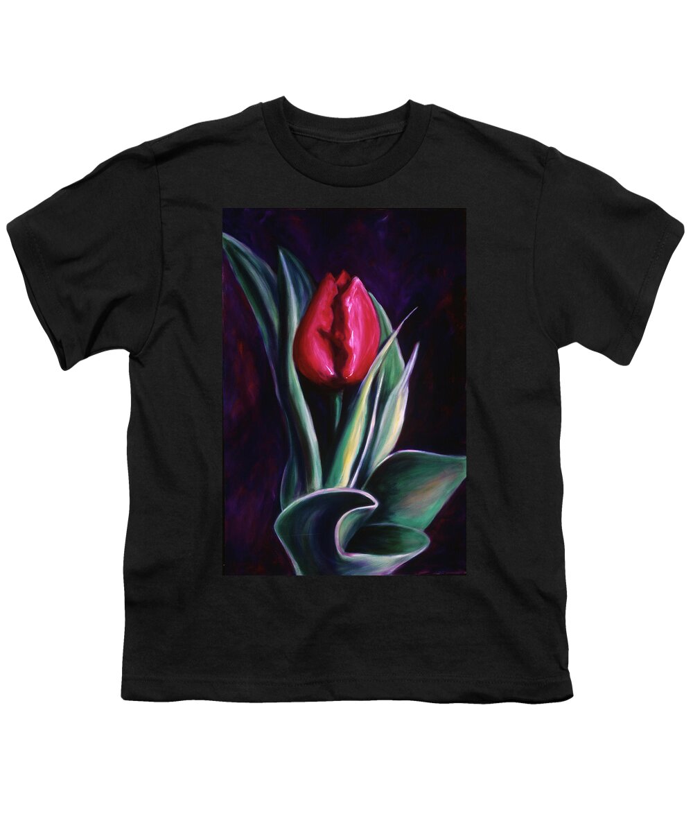 Tulip Youth T-Shirt featuring the painting Susannah by Shannon Grissom