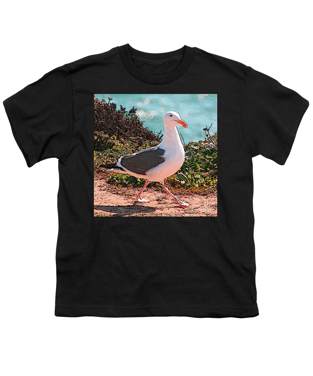 Bird Youth T-Shirt featuring the photograph Taking a Stroll by Joyce Creswell