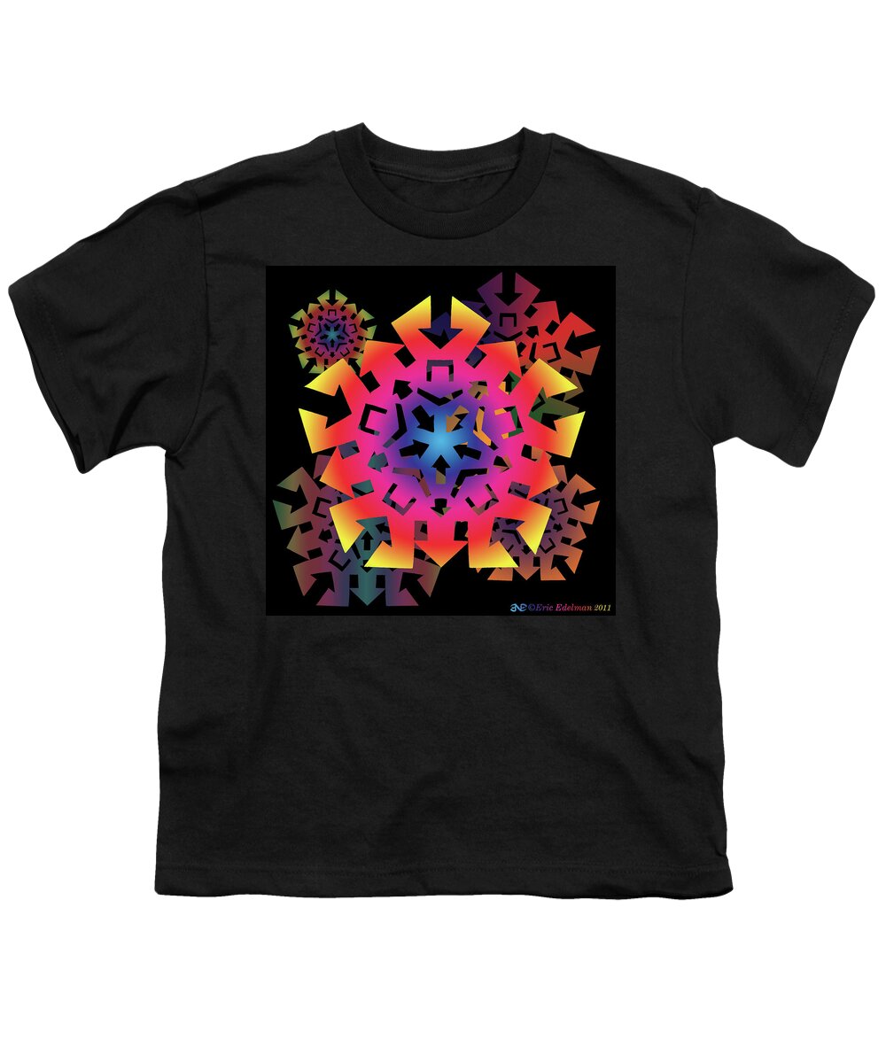 Pentacle Youth T-Shirt featuring the digital art Talisman of Direction by Eric Edelman