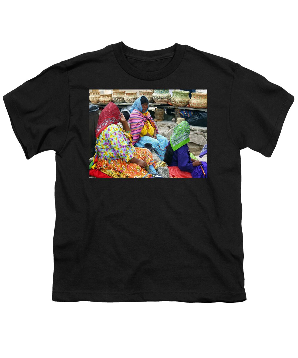 Tarahumara Youth T-Shirt featuring the photograph Tarahumara Women of the Sierra Madre by Kurt Van Wagner