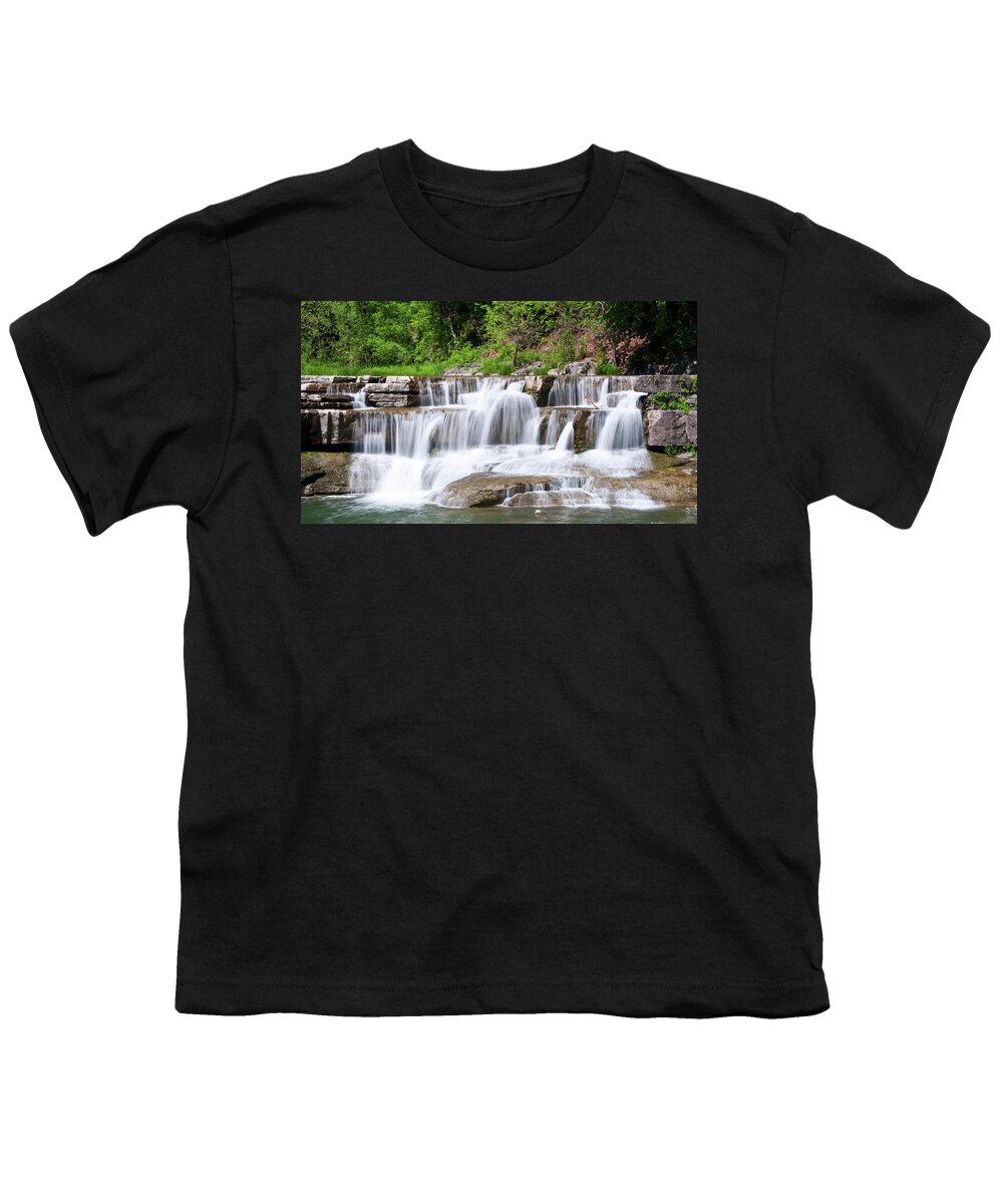 Water Youth T-Shirt featuring the photograph Taughannock Falls SP 0462 by Guy Whiteley