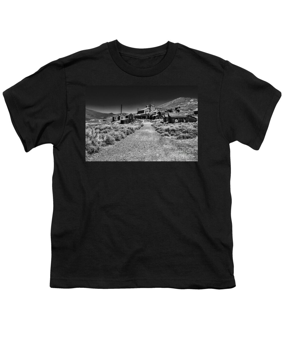 The Bodie Stamp Mill Youth T-Shirt featuring the photograph The Bodie Stamp Mill by Mitch Shindelbower