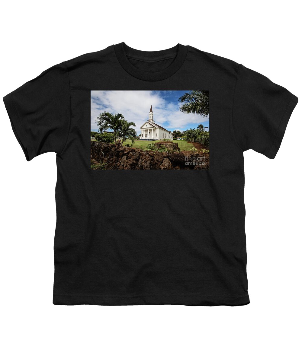 Old Youth T-Shirt featuring the photograph The Church at Koloa by Scott Pellegrin