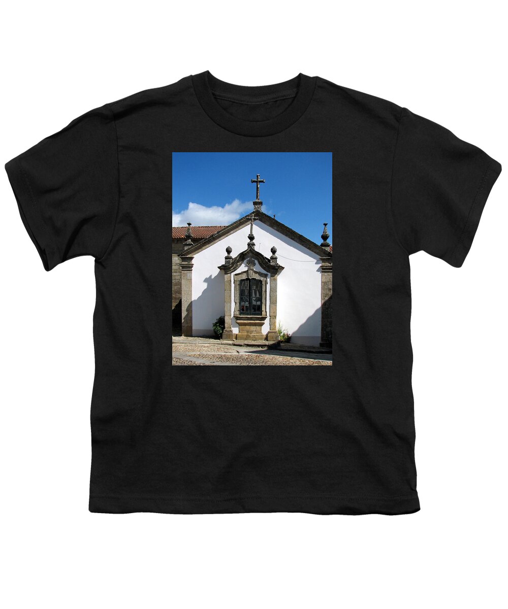 Church Of Santa Maria Youth T-Shirt featuring the photograph The Church of Santa Maria in Vigo Spain by Carla Parris