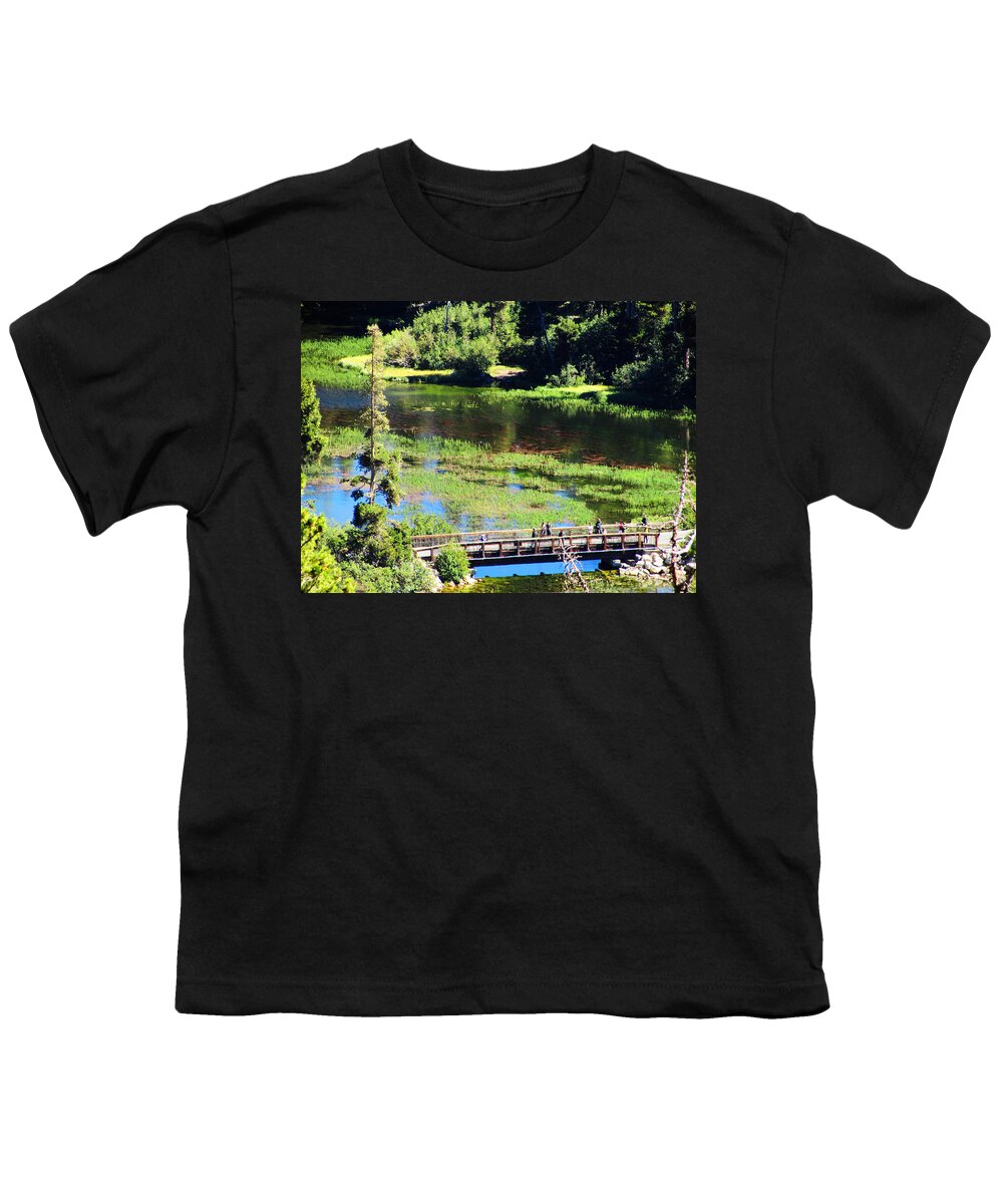 Nature Youth T-Shirt featuring the photograph The Crossing by Marilyn Diaz