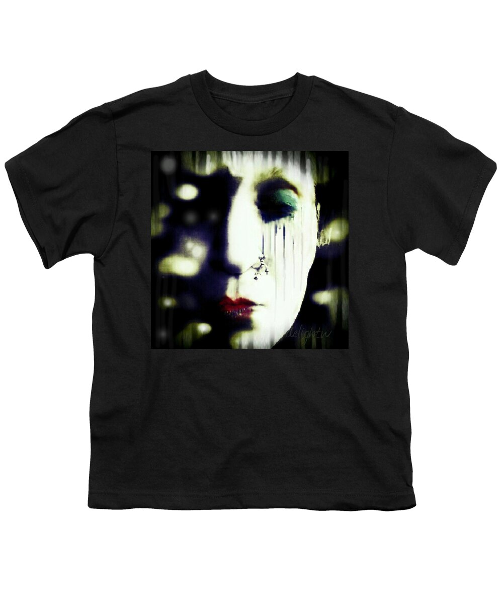 Face Youth T-Shirt featuring the digital art The Eye of The Beholder by Delight Worthyn