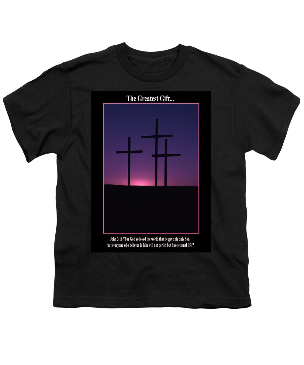 Cross Youth T-Shirt featuring the photograph The Greatest Gift by Michael Dawson