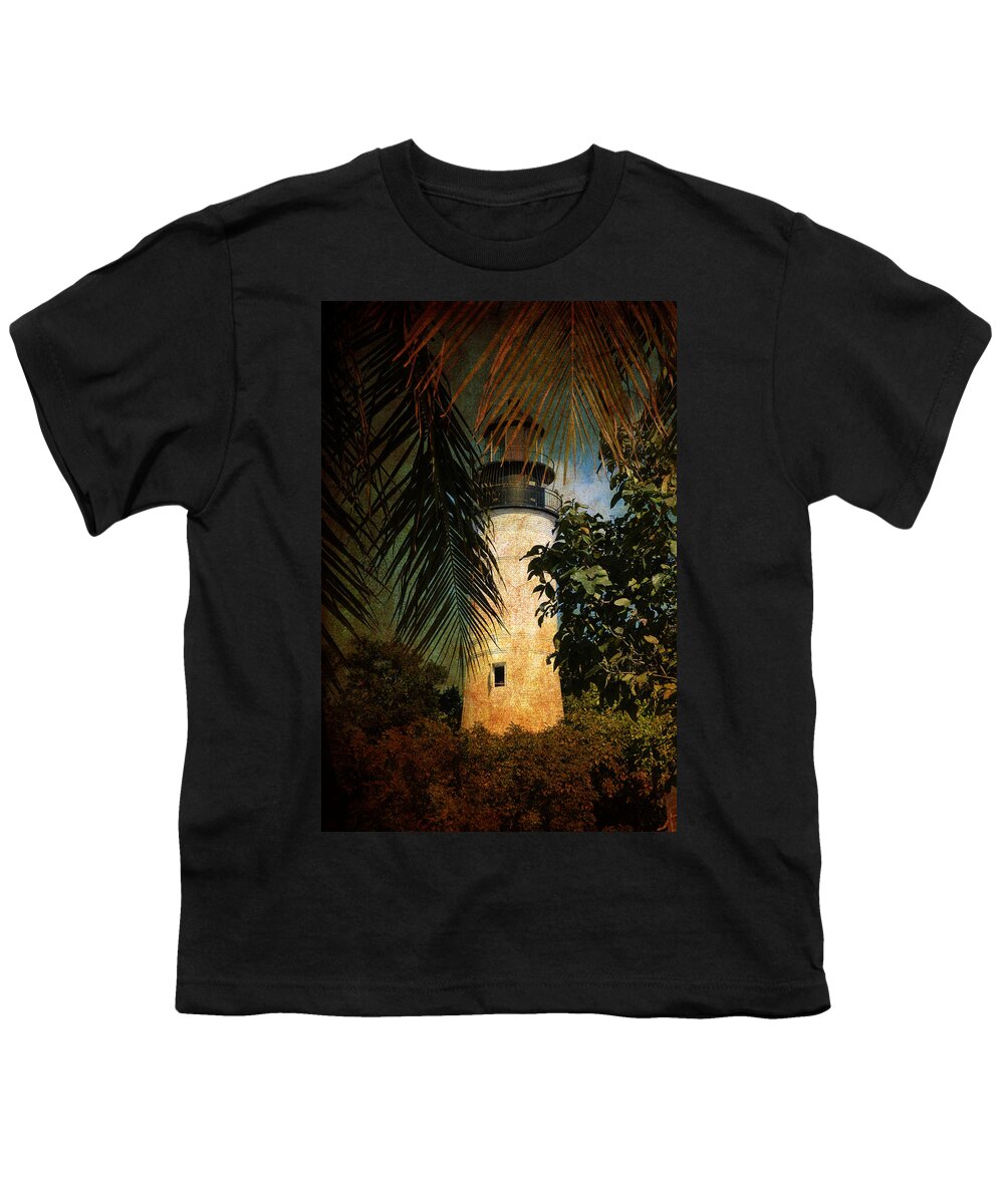 Lighthouse Youth T-Shirt featuring the photograph The Lighthouse in Key West by Susanne Van Hulst