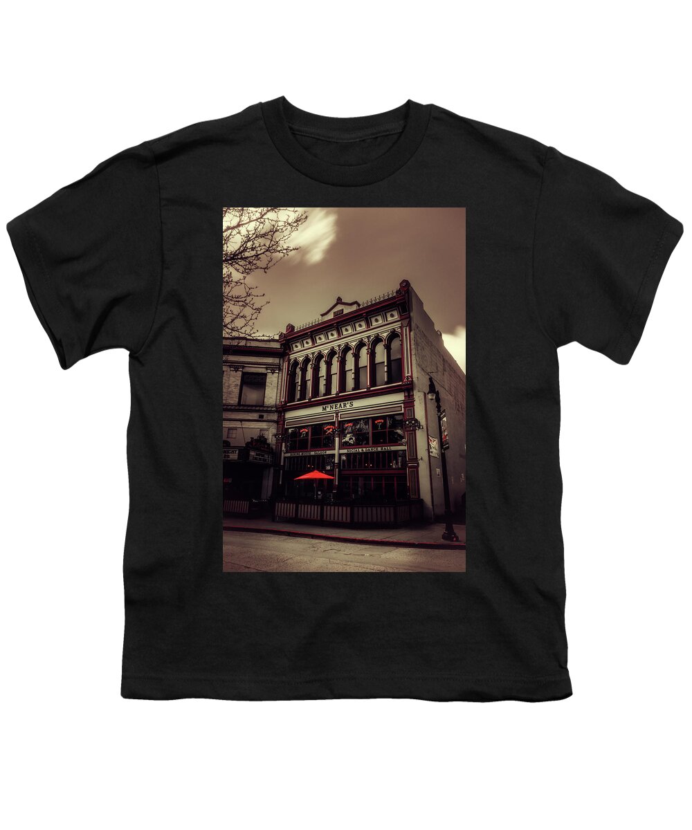 American Mcnears Saloon & Dining House Youth T-Shirt featuring the photograph The Old Saloon by Marnie Patchett