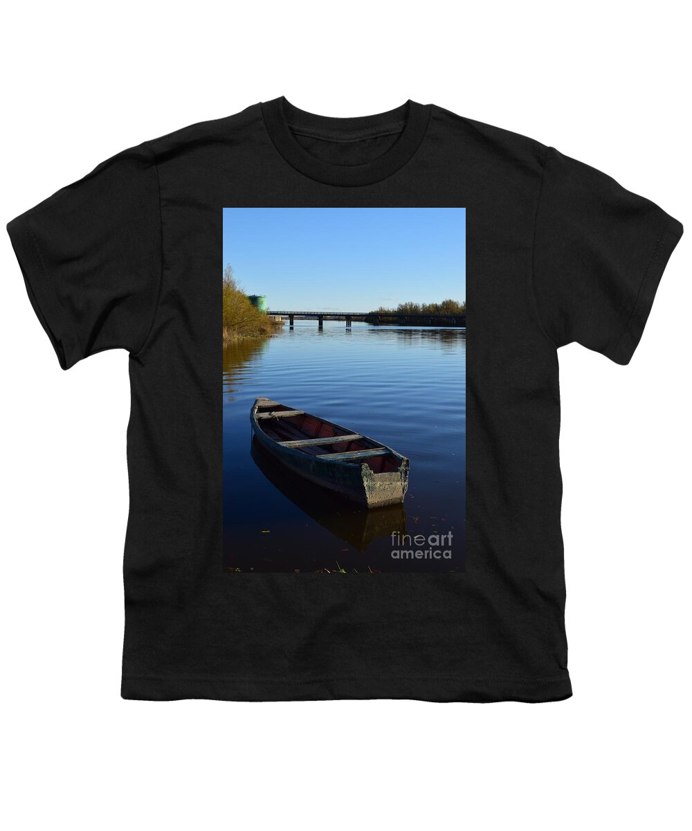 River Suir Youth T-Shirt featuring the photograph The River Suir at Fiddown by Joe Cashin
