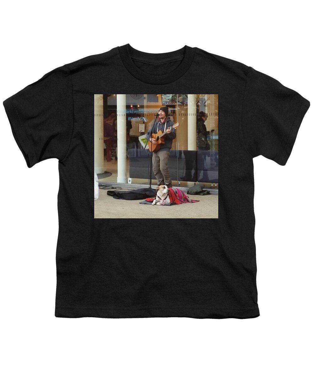 Singer Youth T-Shirt featuring the photograph The Singer and His Dog by Vic Ritchey