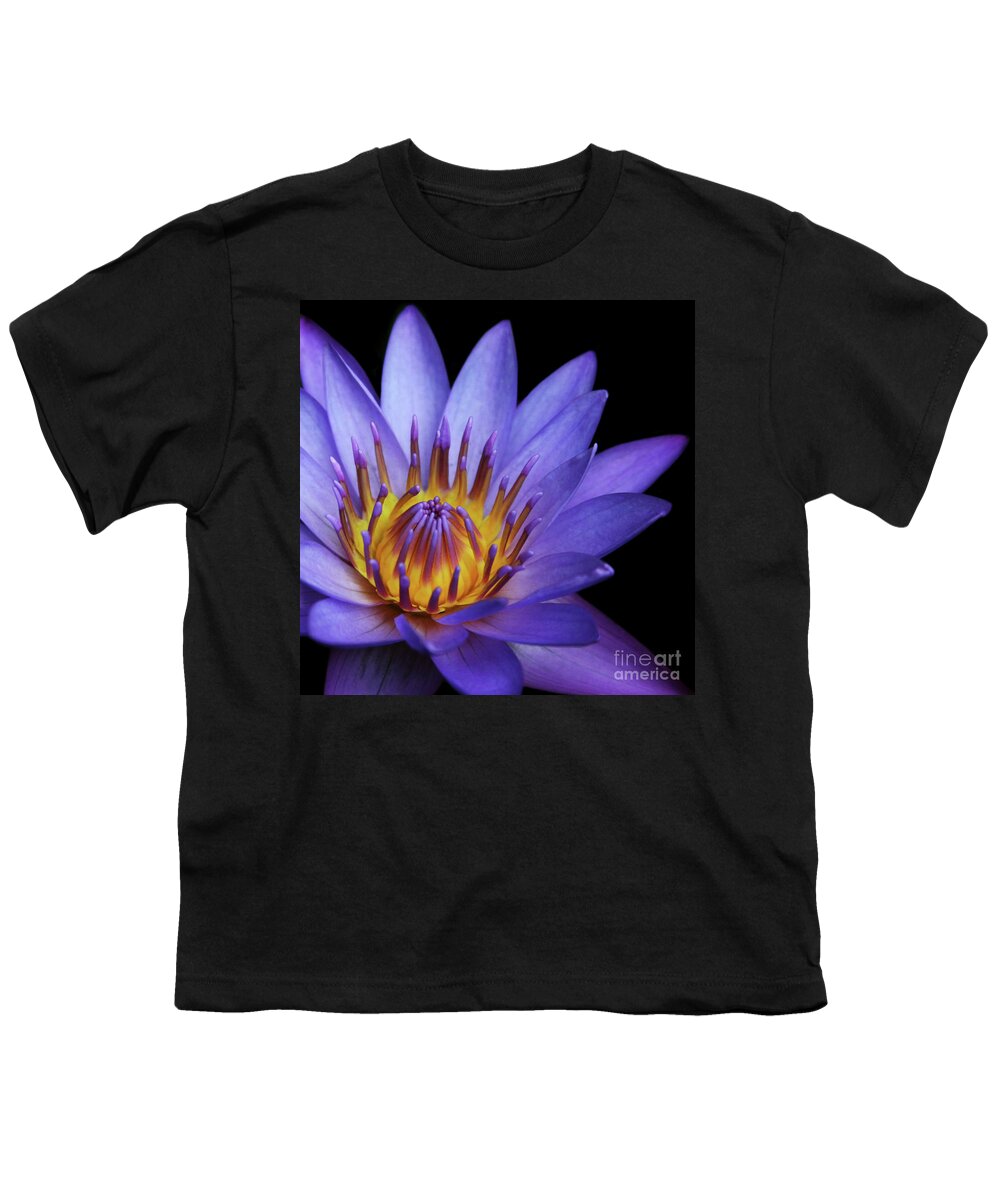 Waterlily Youth T-Shirt featuring the photograph The Singular Embrace by Sharon Mau