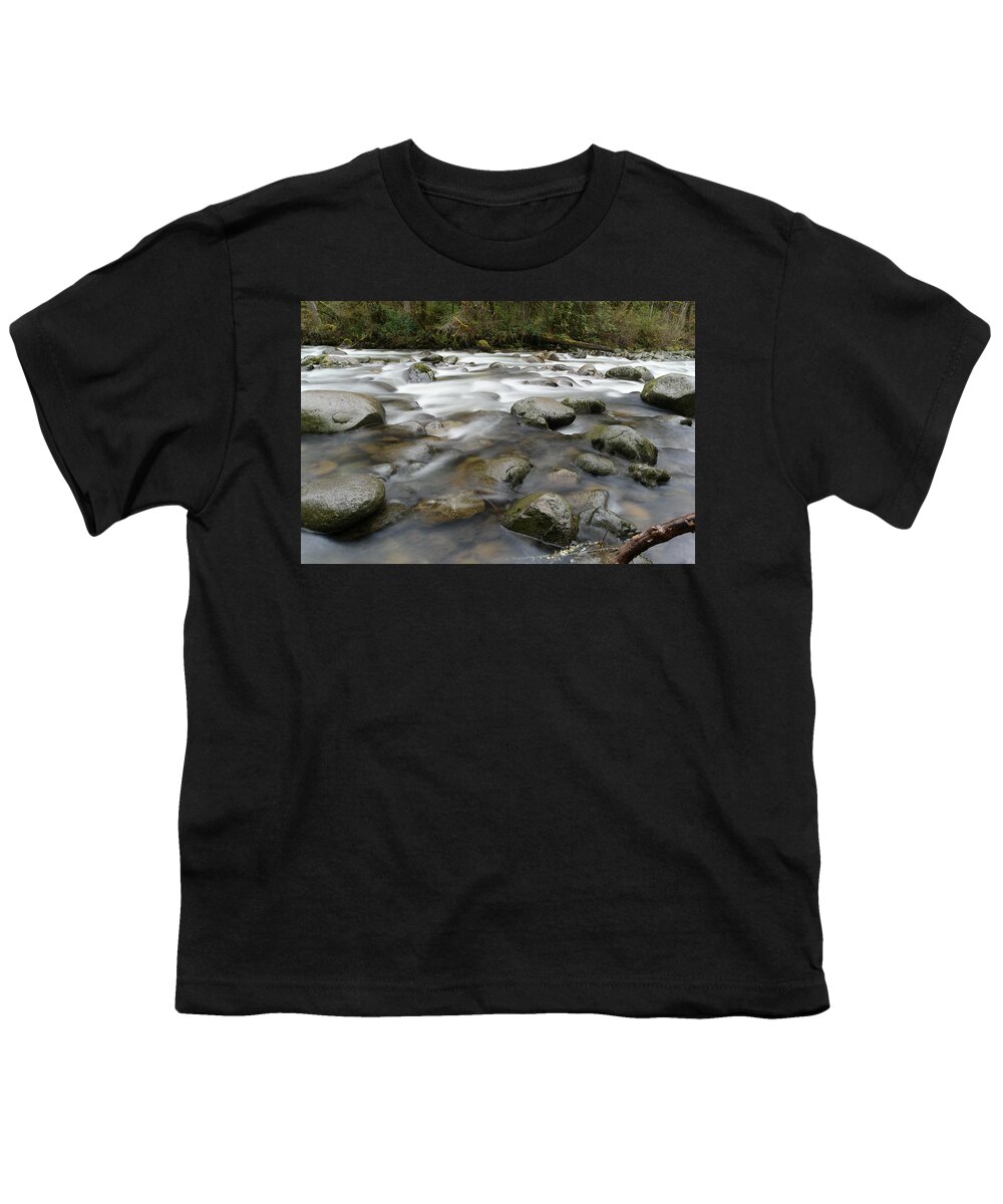 Rivers Youth T-Shirt featuring the photograph The way a river flows by Jeff Swan