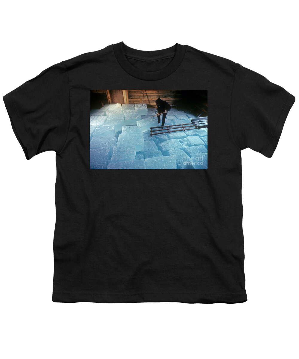 Ice Harvest Youth T-Shirt featuring the photograph Thompson Ice House by Kevin Shields