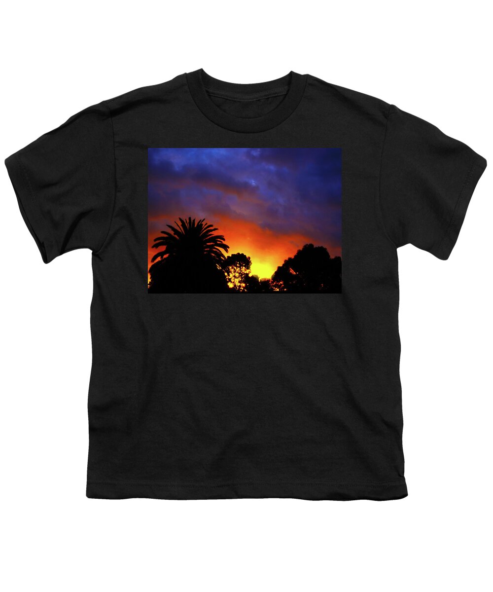 Sunset Youth T-Shirt featuring the photograph Tropic Fire by Mark Blauhoefer