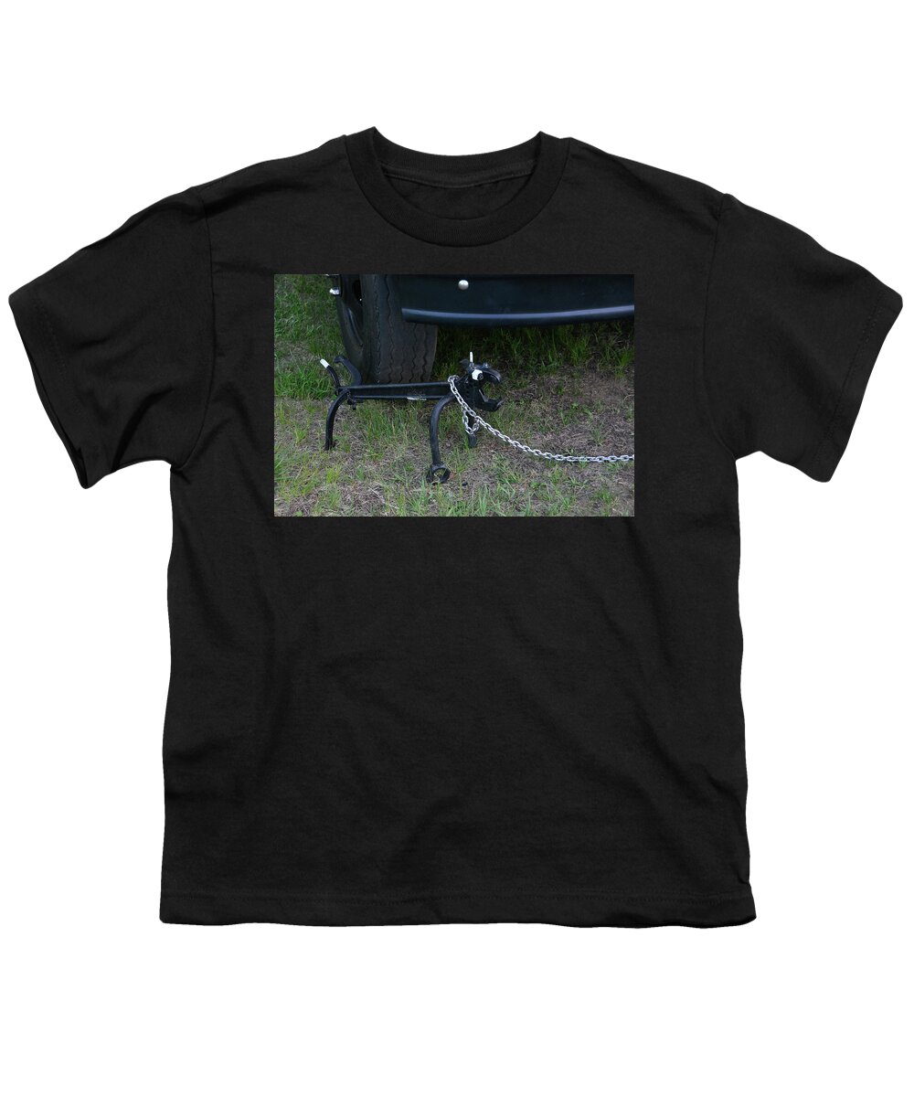 Truck Youth T-Shirt featuring the photograph Truck Dog on Duty by Mike Martin