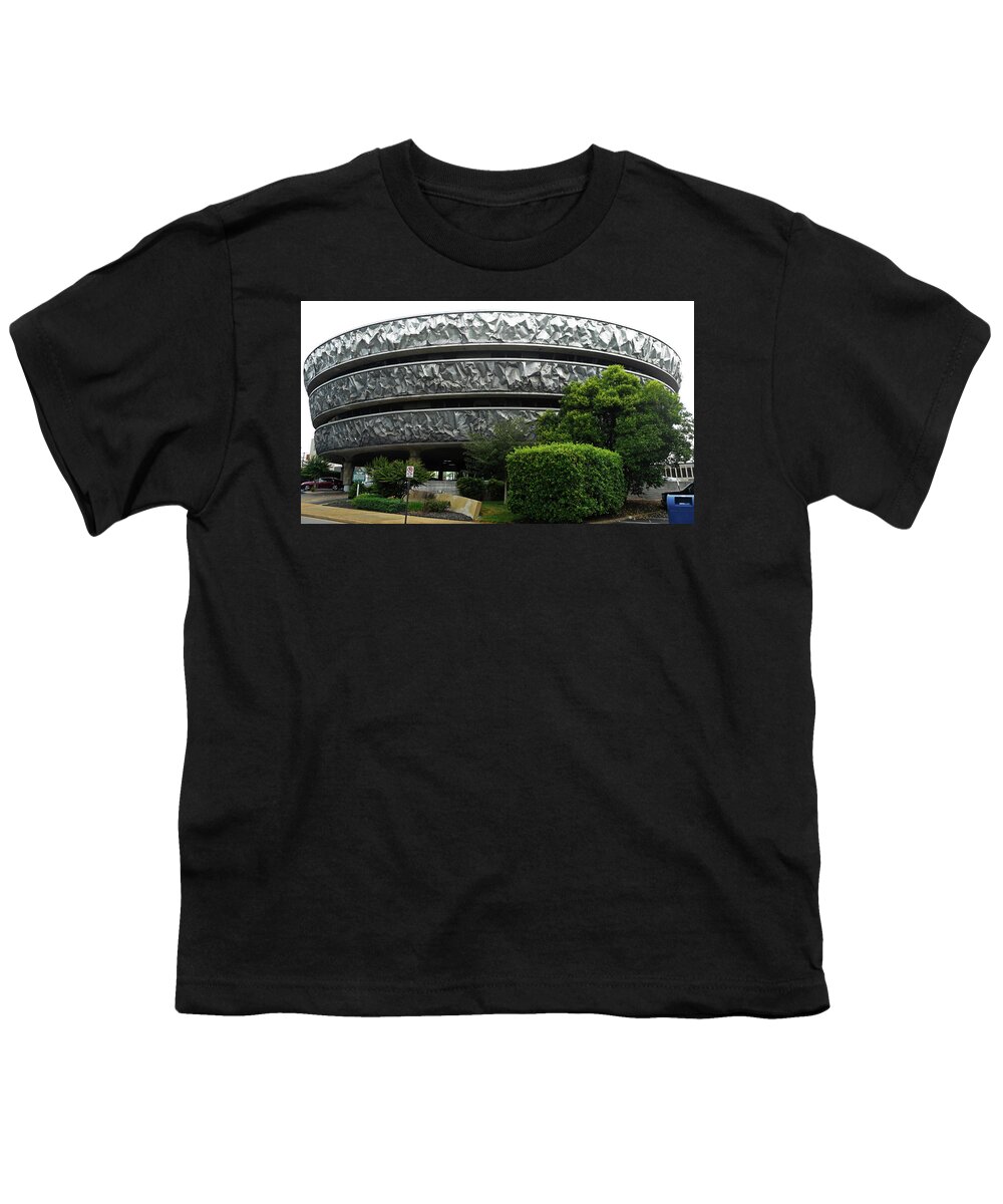 Market Building Youth T-Shirt featuring the photograph Ugliest building 1 by Ron Kandt