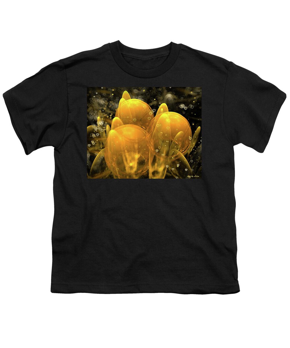 3d Youth T-Shirt featuring the digital art Vegetation of wonderland by Lilia S
