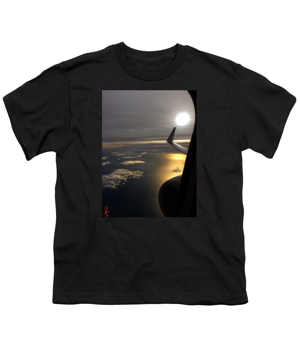 Coletteheraguggenheim Youth T-Shirt featuring the photograph View from Plane by Colette V Hera Guggenheim
