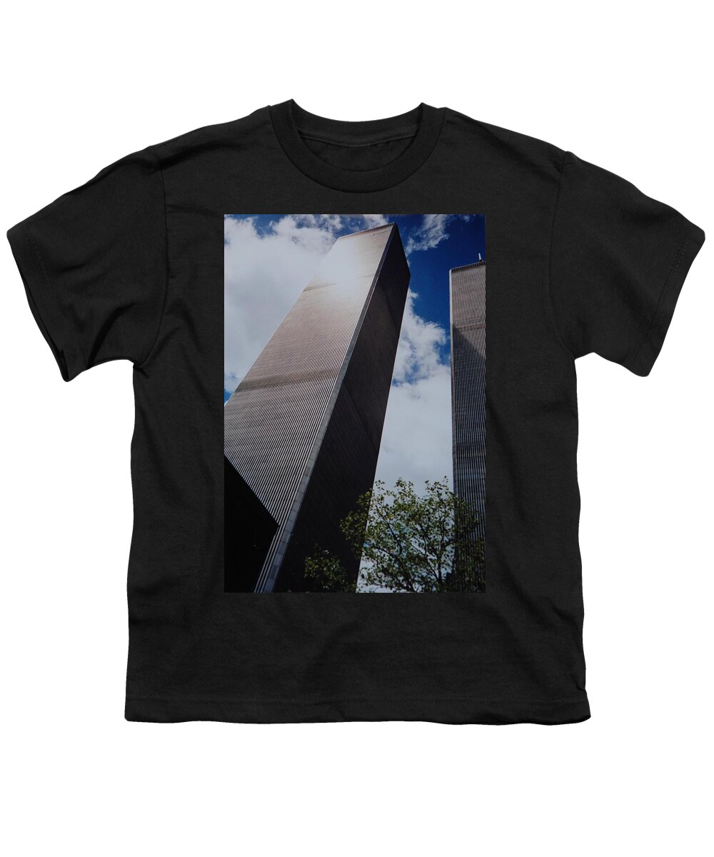 Wtc Youth T-Shirt featuring the photograph W T C 1 And 2 by Rob Hans