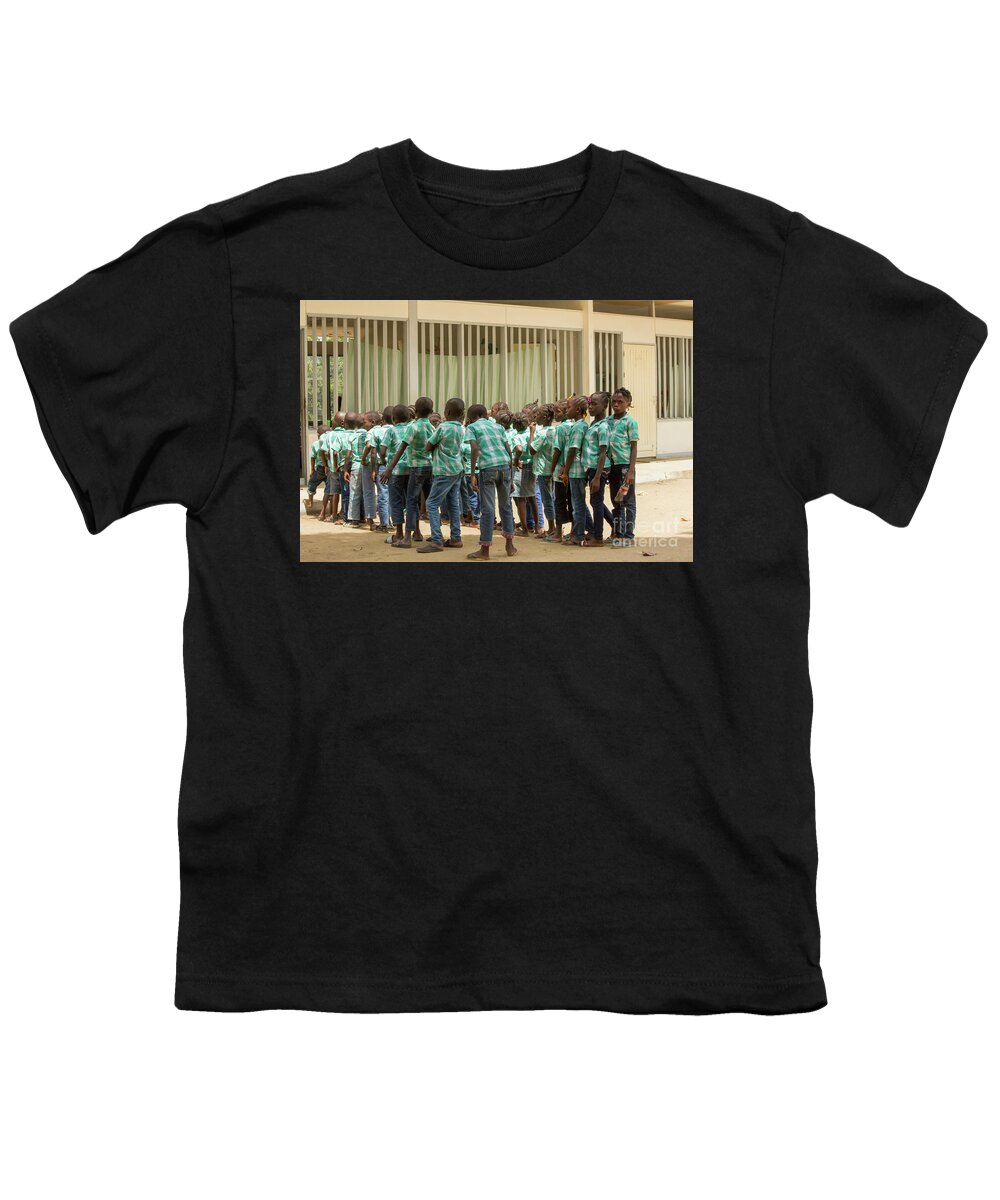 Suriname Youth T-Shirt featuring the photograph Waiting in a row by Patricia Hofmeester