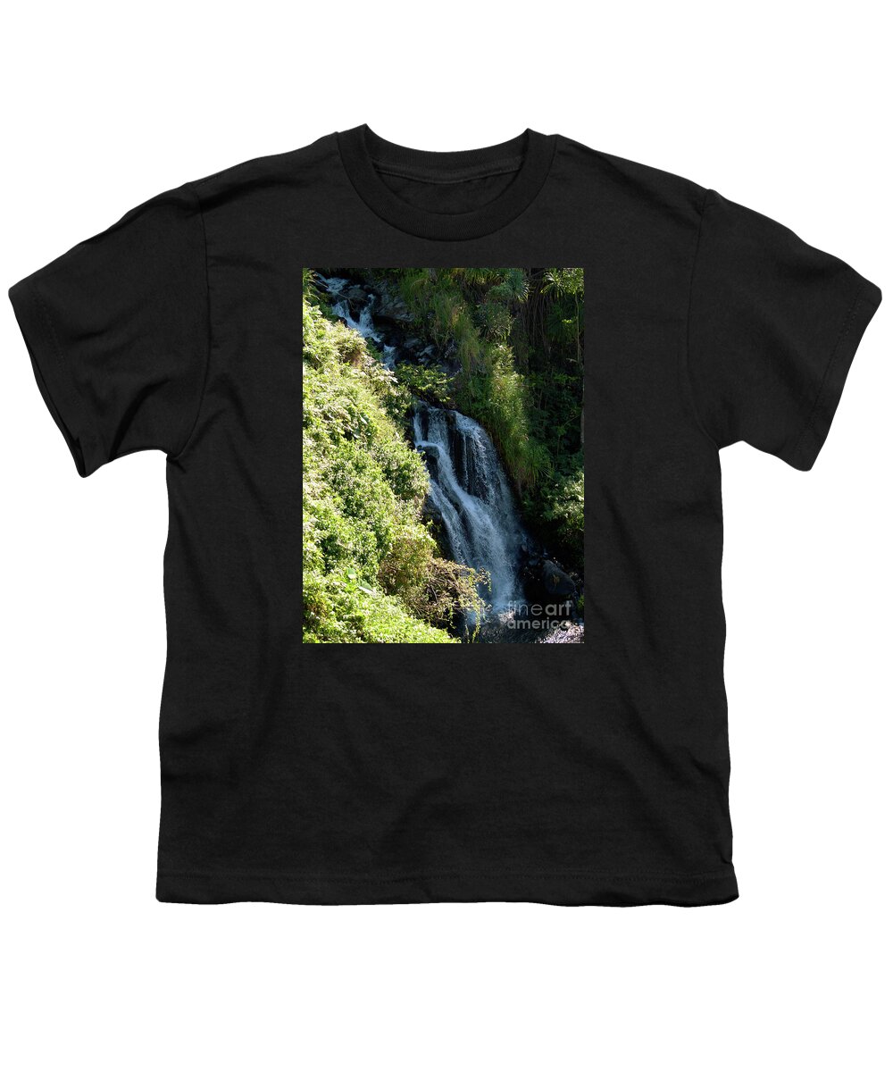Fine Art Photography Youth T-Shirt featuring the photograph Waterfall I by Patricia Griffin Brett