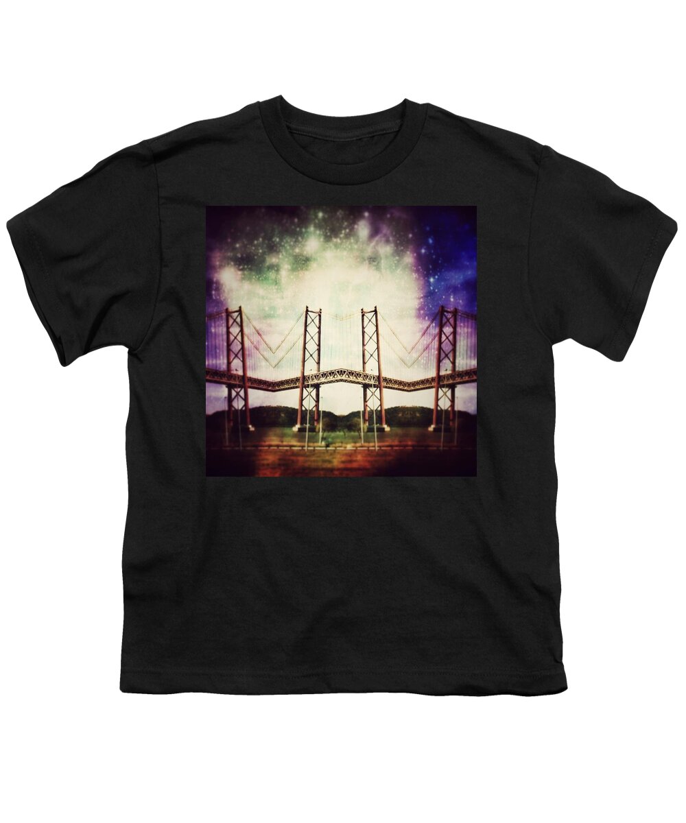 Bridge Youth T-Shirt featuring the photograph Way To The Stars by Jorge Ferreira