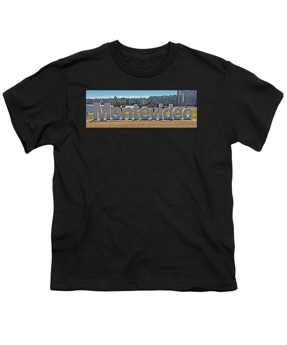 Welcome To Montevideo Youth T-Shirt featuring the photograph Welcome to Montevideo by Sandy Taylor