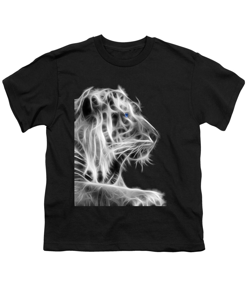 White Tiger Youth T-Shirt featuring the photograph White Tiger by Shane Bechler