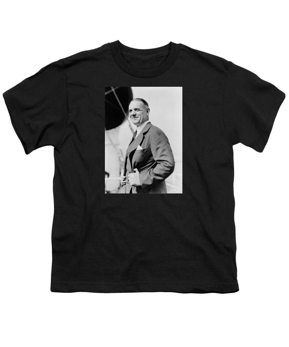 William Donovan Youth T-Shirt featuring the photograph Wild Bill Donovan - Father of Central Intelligence by War Is Hell Store