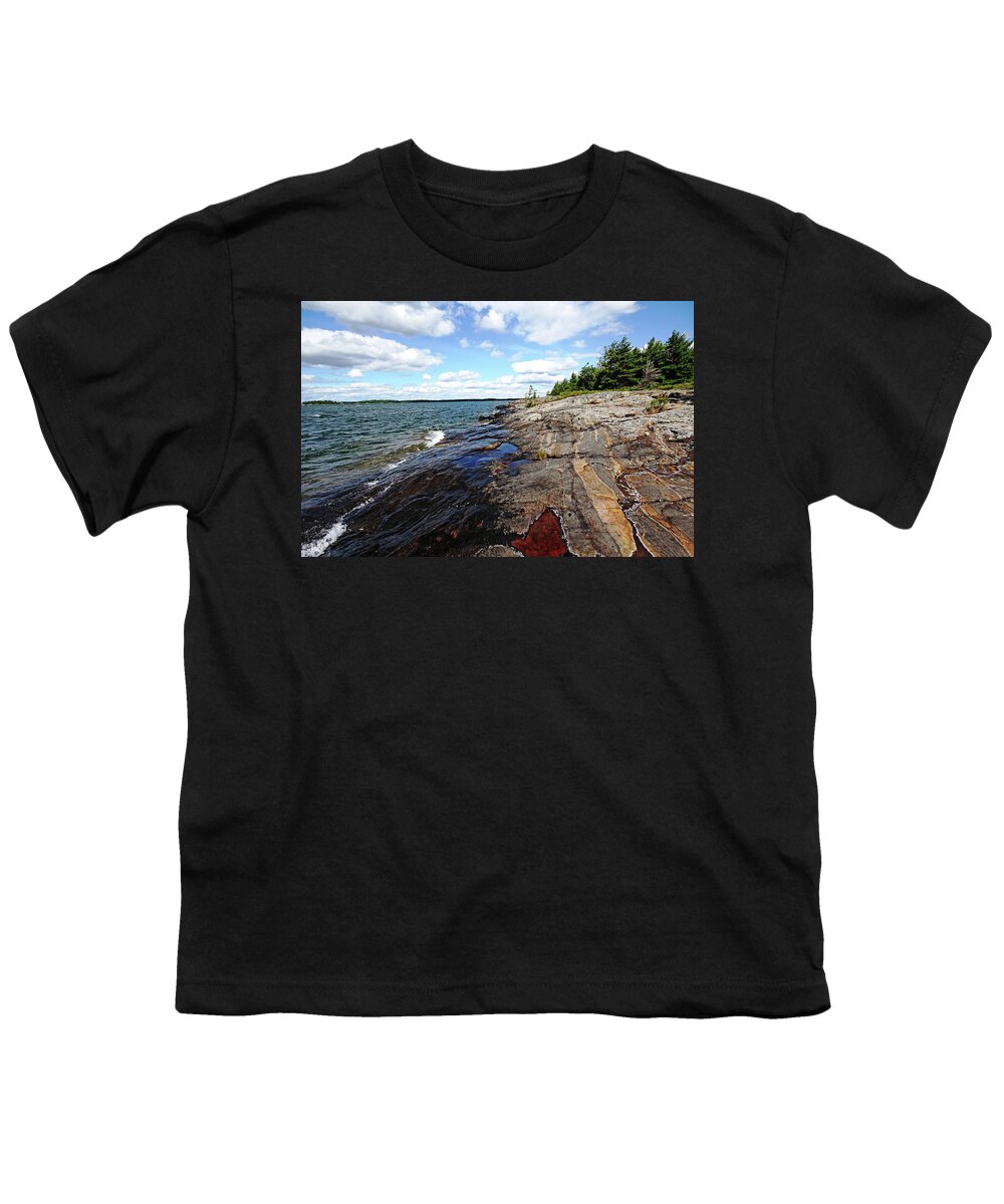 Wreck Island Youth T-Shirt featuring the photograph Wreck Island Shore IX by Debbie Oppermann