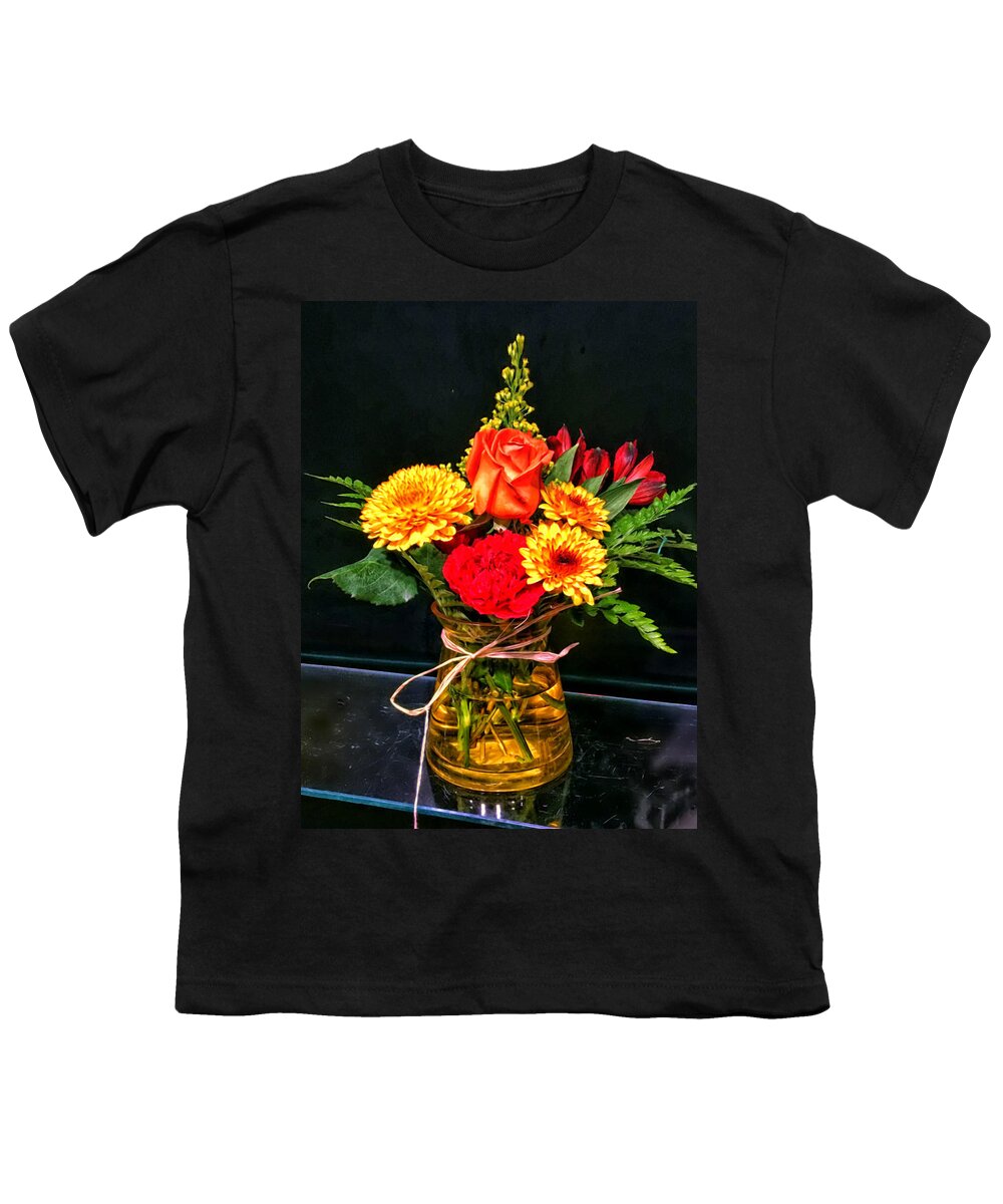Floral Youth T-Shirt featuring the photograph Autumn Arrangement #1 by Catherine Melvin