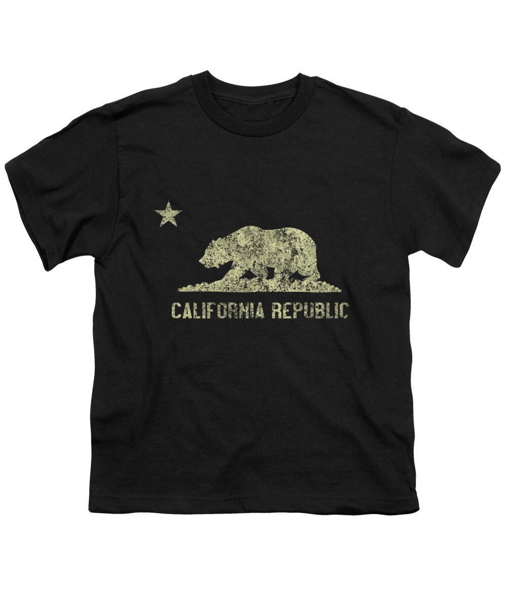 Cool Youth T-Shirt featuring the digital art California Republic Vintage #1 by Flippin Sweet Gear