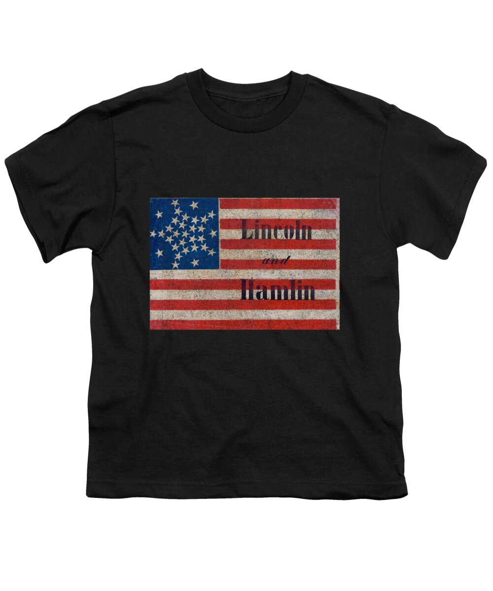 Cool Youth T-Shirt featuring the digital art Lincoln Hamlin Vintage #1 by Flippin Sweet Gear