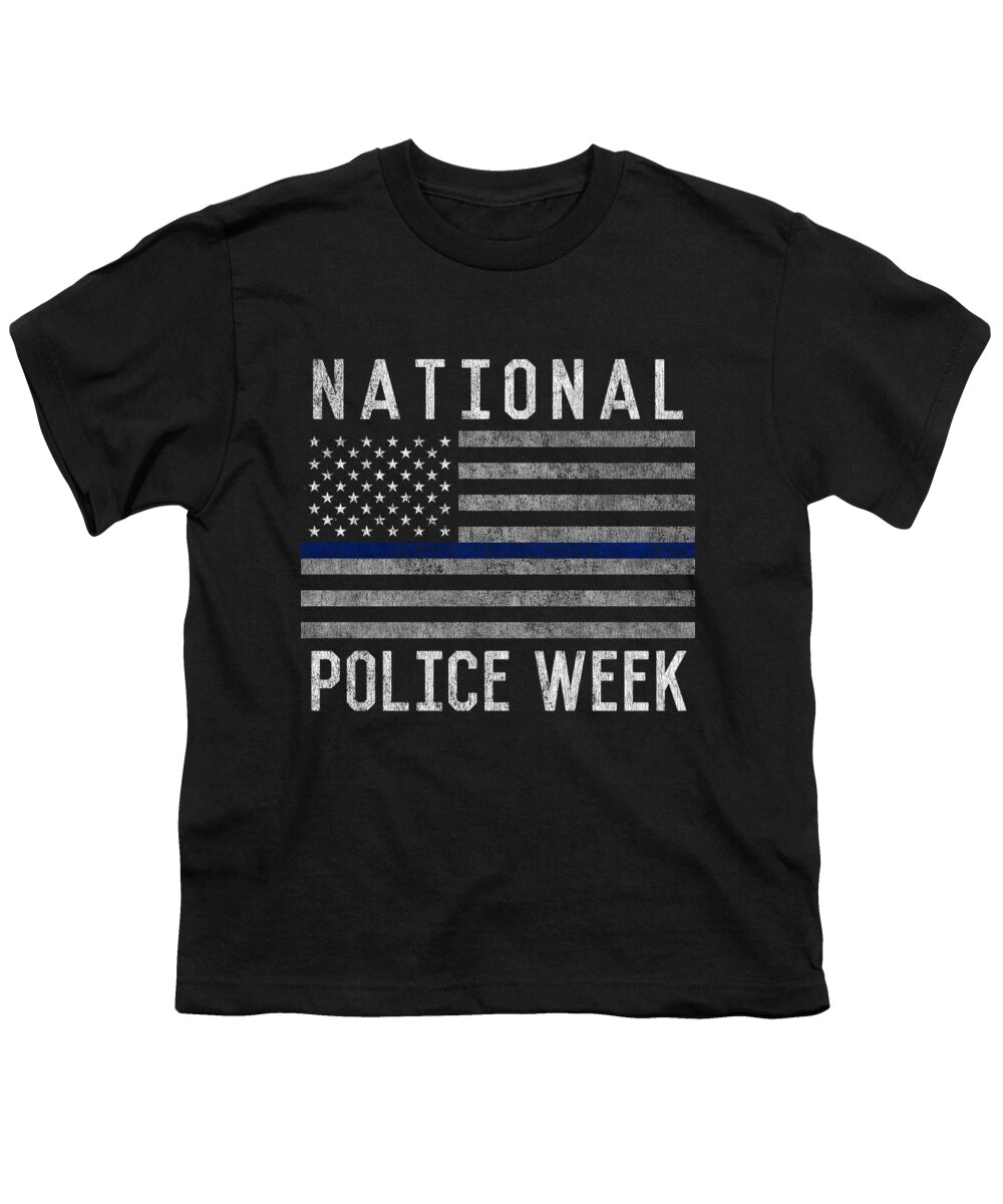 Cool Youth T-Shirt featuring the digital art National Police Week #1 by Flippin Sweet Gear