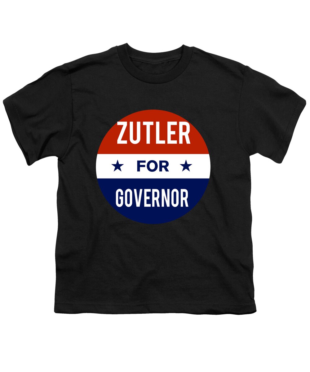 Election Youth T-Shirt featuring the digital art Zutler For Governor 2018 #1 by Flippin Sweet Gear