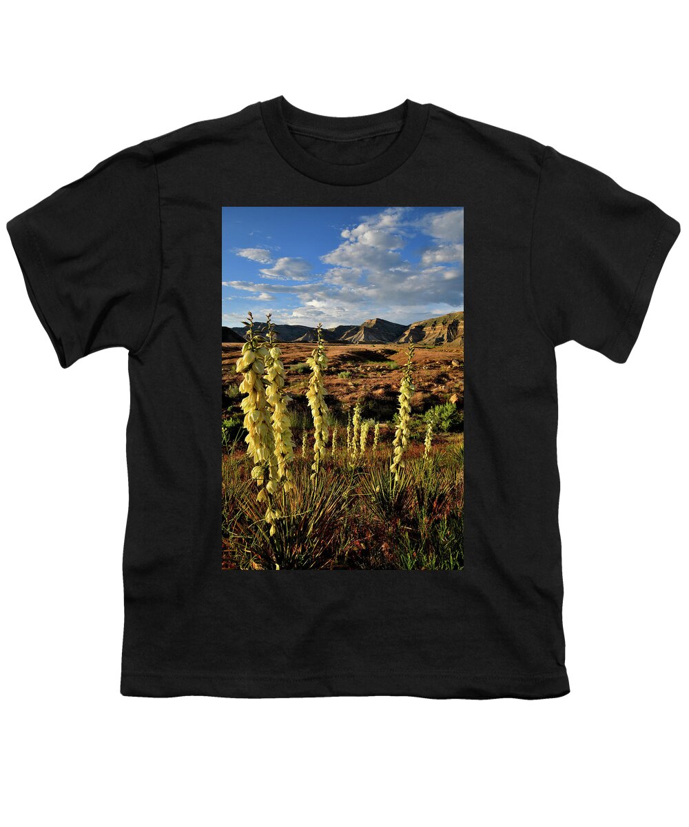 Book Cliffs Youth T-Shirt featuring the photograph Beautiful Evening at Book Cliffs #2 by Ray Mathis