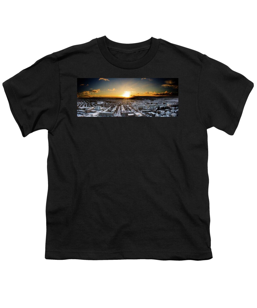 Northern Youth T-Shirt featuring the photograph Reykjavik #3 by Robert Grac