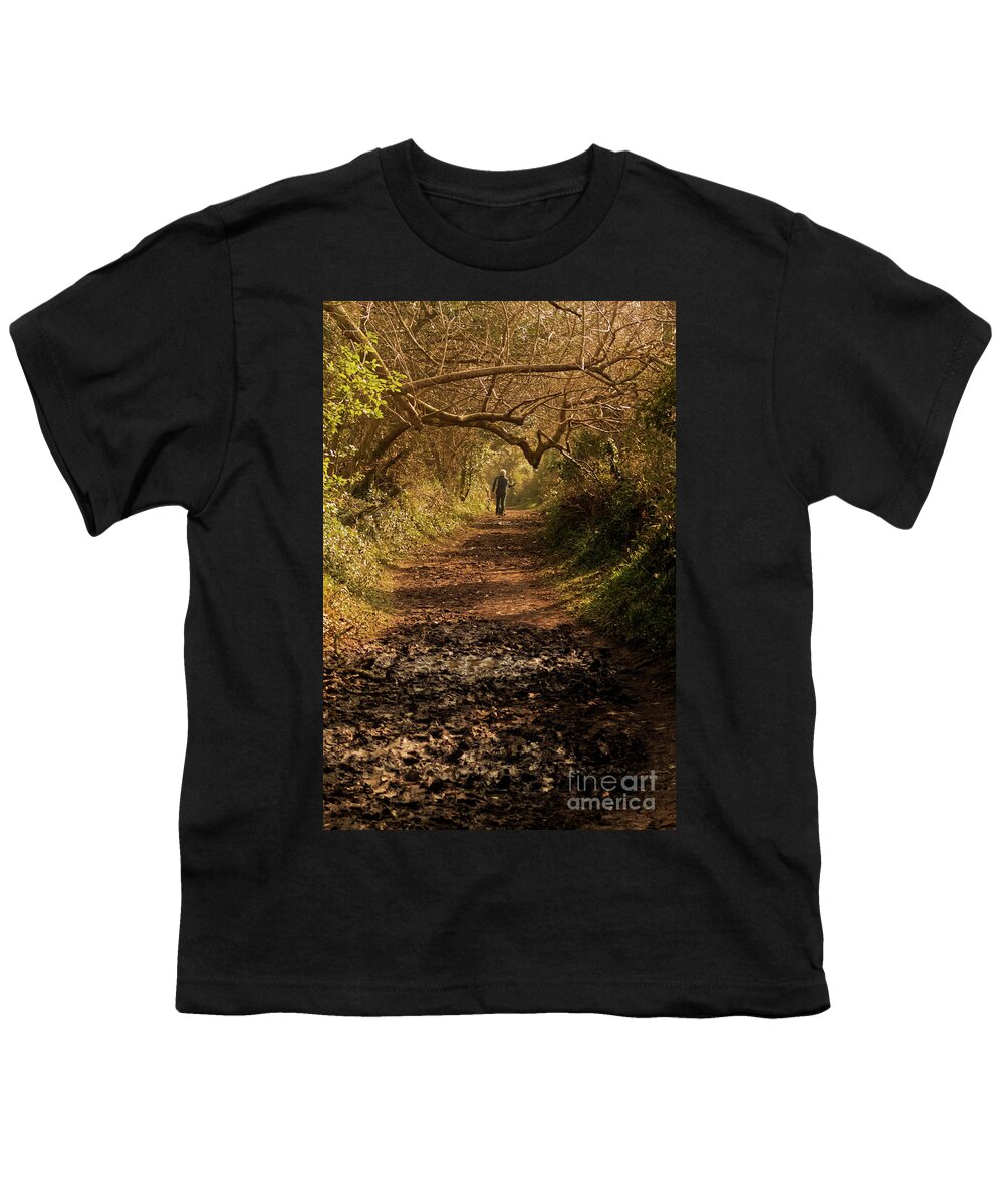 Tree Tunnel Youth T-Shirt featuring the photograph A Late Winter Walk by Terri Waters
