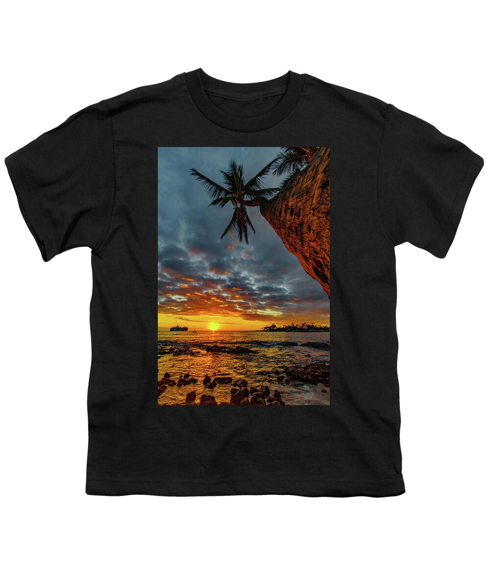Hawaii Youth T-Shirt featuring the photograph A Typical Wednesday Sunset by John Bauer