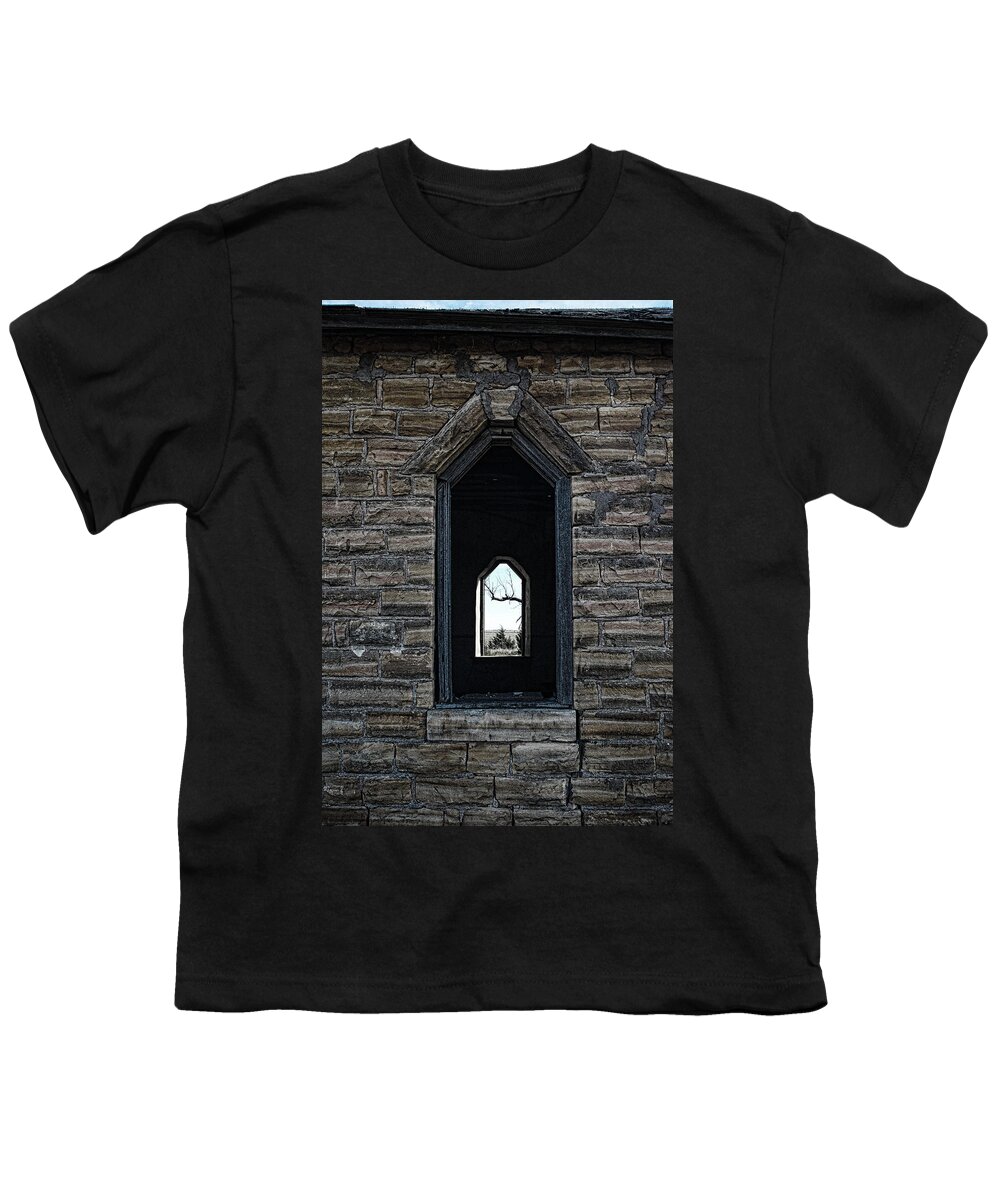 Church Youth T-Shirt featuring the photograph Abandoned Church #3 by Ron Weathers